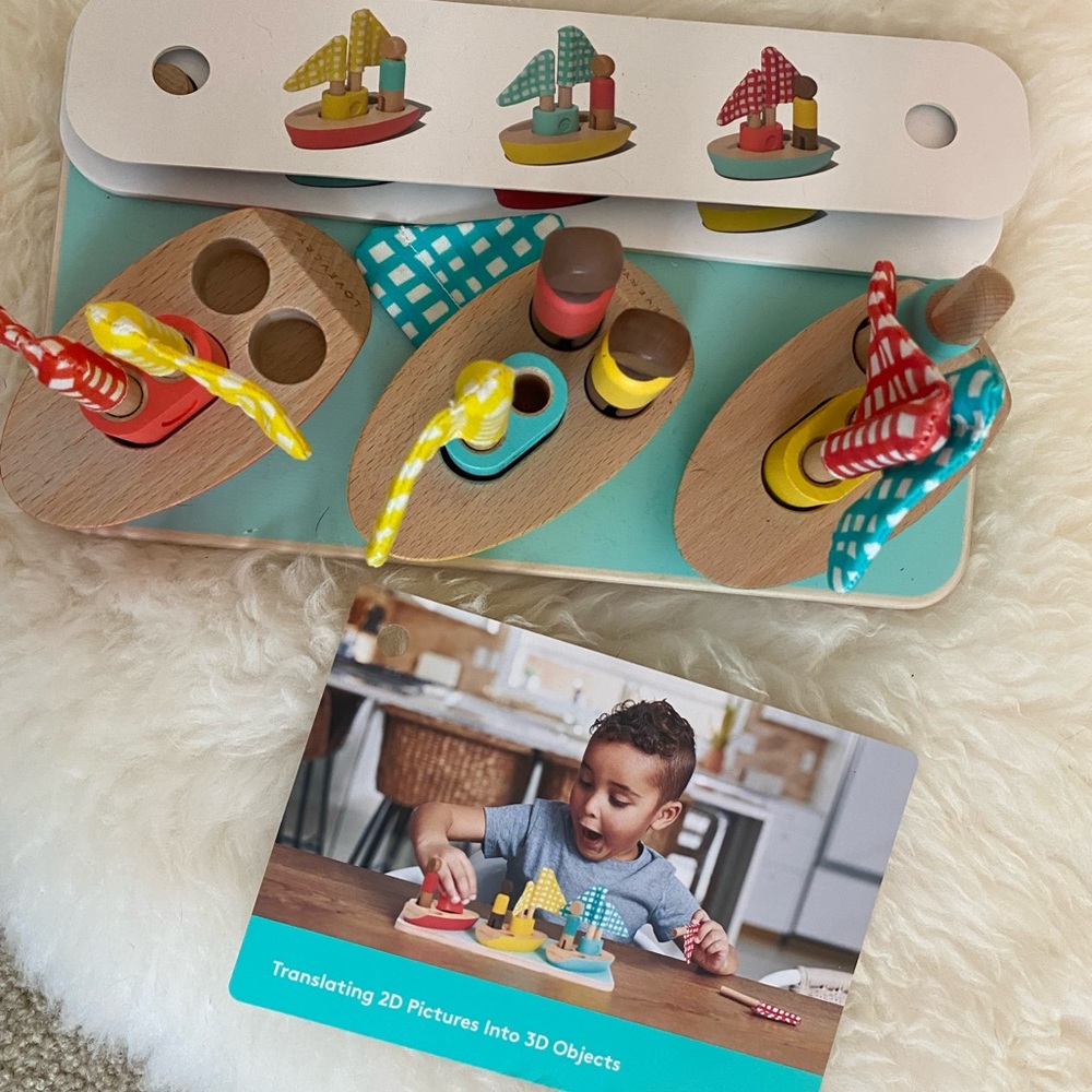 Lovevery Analyst Boat Pattern Match Boats & Cards Set